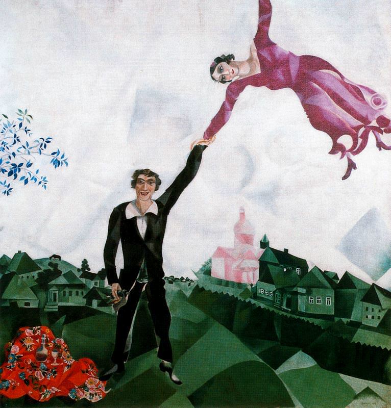 the-promenade by marc chagall