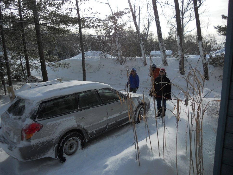 A Subaru in Canada winter