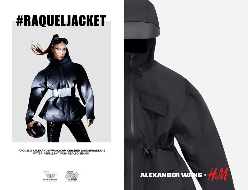 raquel zimmermann jacket by alexander wang for hnm