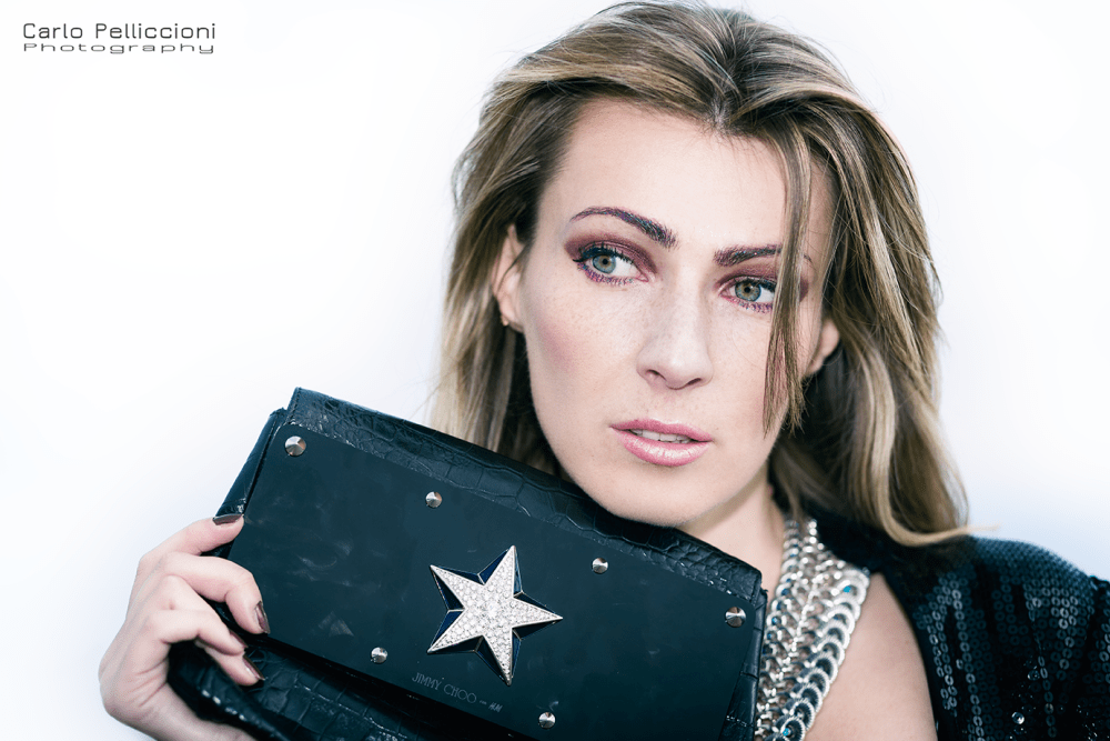 inessa fashion blogger model black star purse