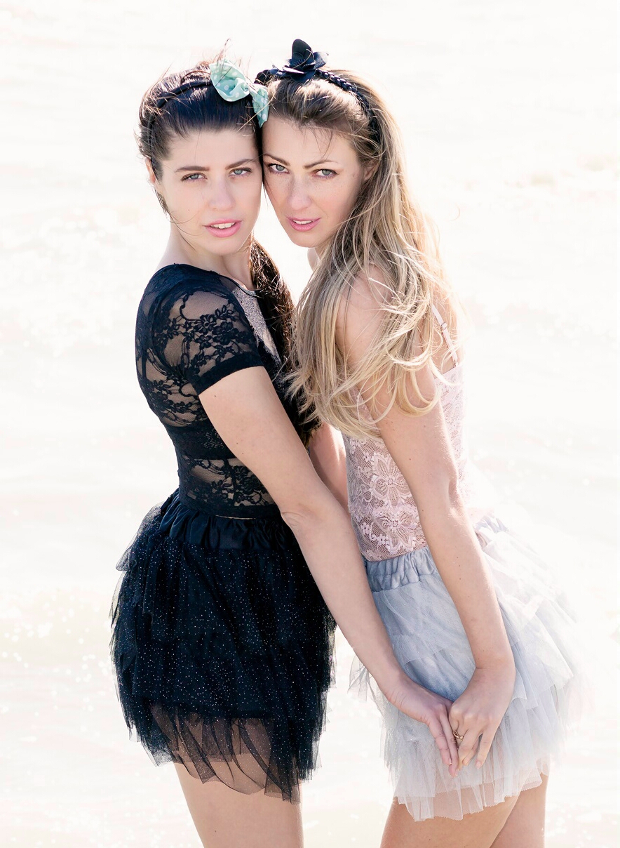 Fashion ballerina look Tutus sheer lace tops models blogger