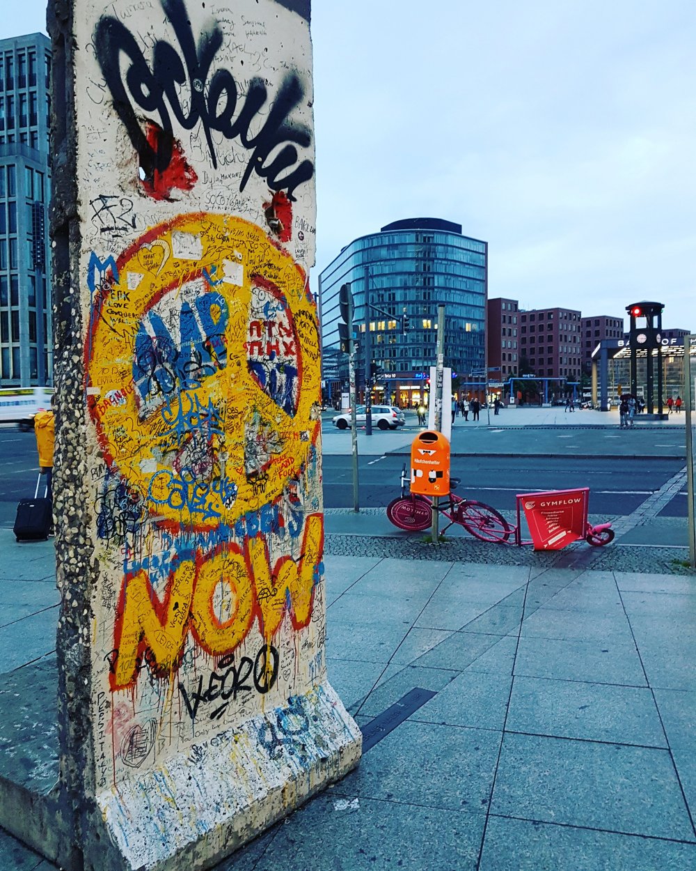 Berlin wall on Alexanderplaz on blog